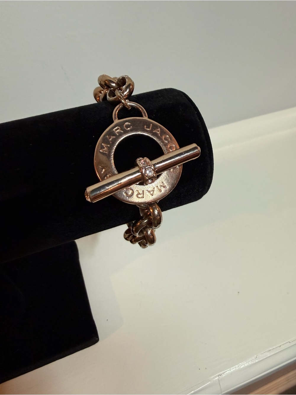 Marc Jacobs Rose Gold Toggle Link Bracelet